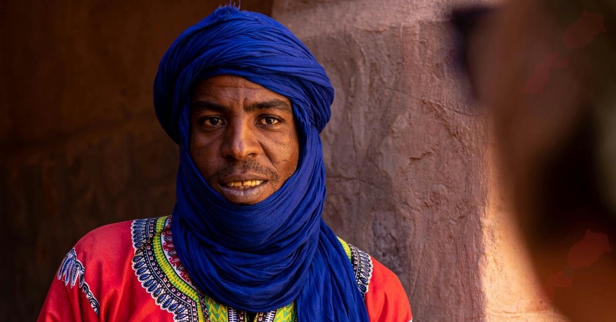 Les hommes bleus du Sahara Marocain