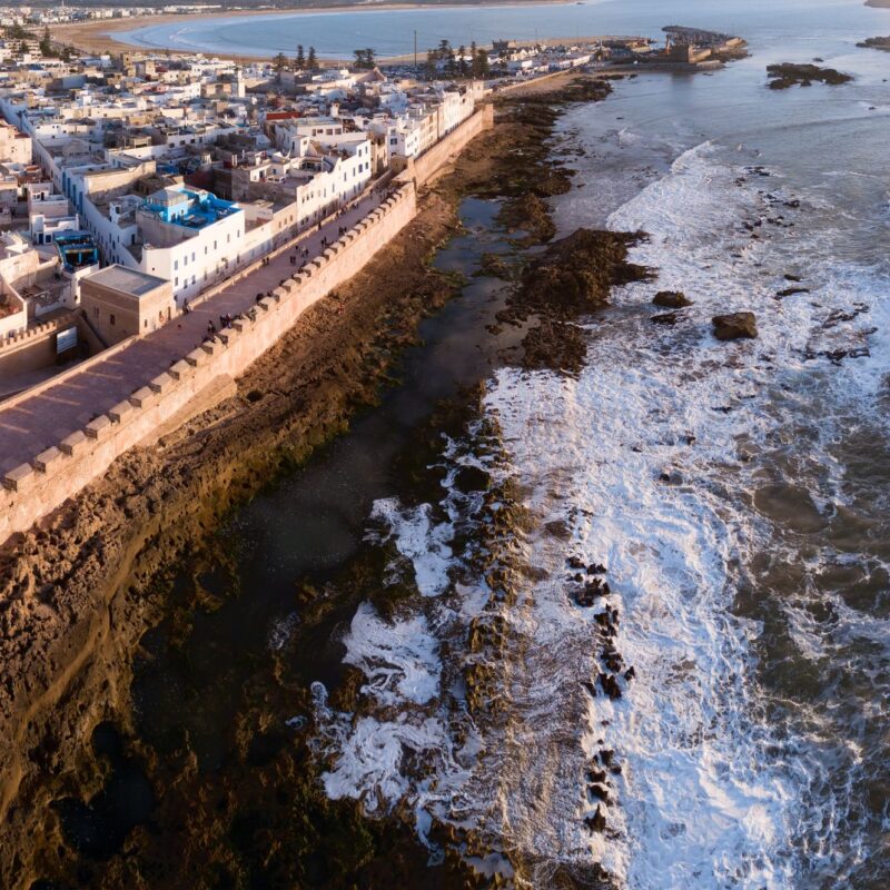 Randonnée à Essaouira Maroc - long de l'Atlantique