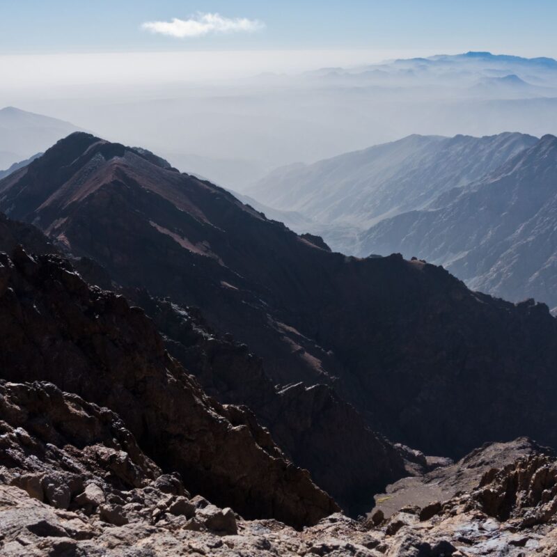 Sommet Toubkal et désert du Sahara en trekking